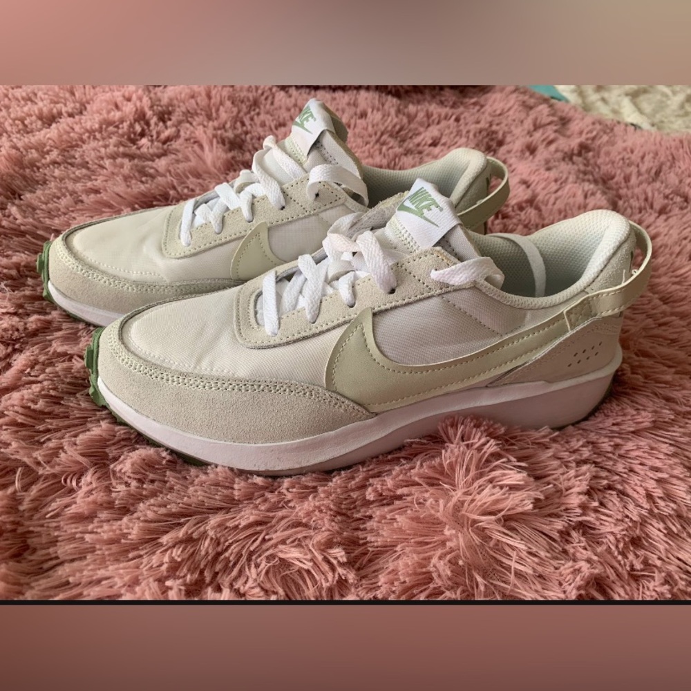 Nike Women's Athletic Shoes in White and light green